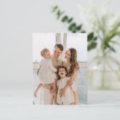 Carte postale Creme et Arbre de Noël Noir (Debout devant)