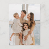 Carte postale Creme et Arbre de Noël Noir (Devant)