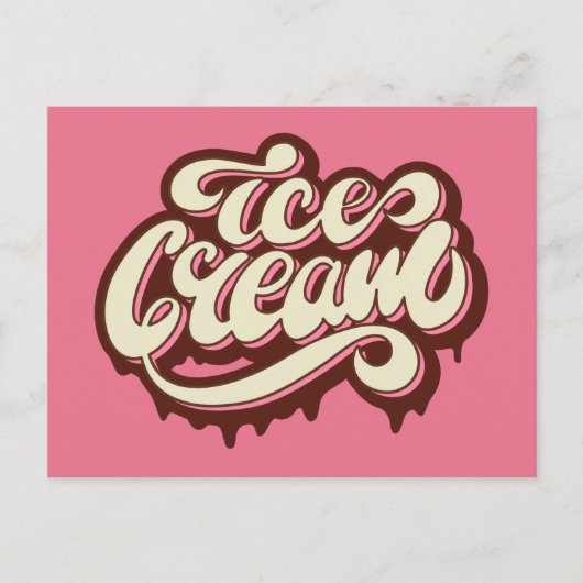 Carte postale Crème glacée (Devant)
