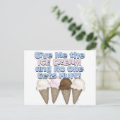 Carte Postale Crème glacée (Debout devant)