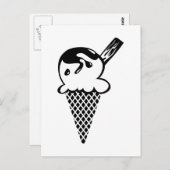 Carte Postale Crème glacée (Devant / Derrière)