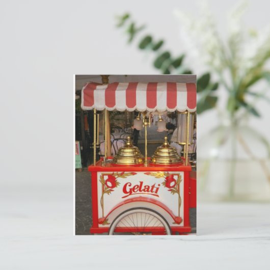 Carte Postale Crème glacée à vendre (Debout devant)