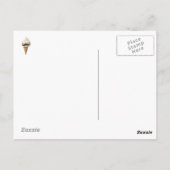 Carte Postale Crème glacée aux moustaches (Dos)