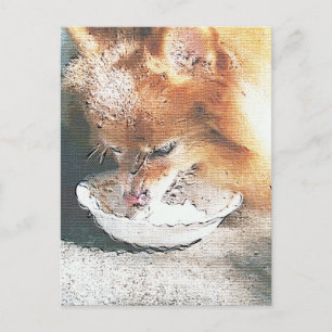 Carte Postale Crème glacée d'anniversaire de Fox
