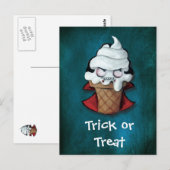 Carte Postale Crème glacée de Vampire doux (Devant / Derrière)