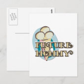 Carte Postale Crème glacée Futurs T-shirts et cadeaux maman (Devant / Derrière)