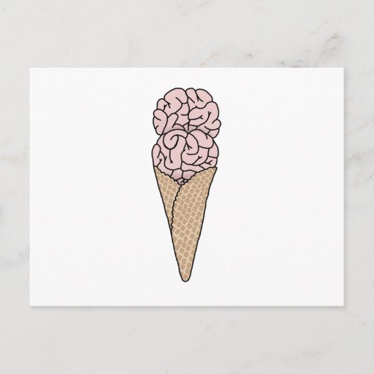 Carte Postale Crème Glacée Mal de Tête (Devant)