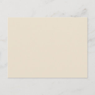 Carte Postale Crème ivoire Blanc Tan Solid Trend Arrière - plan 