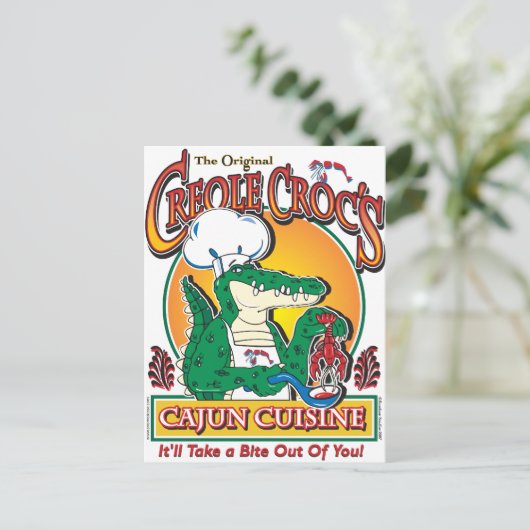 CARTE POSTALE CRÉOLE-CROC (Debout devant)