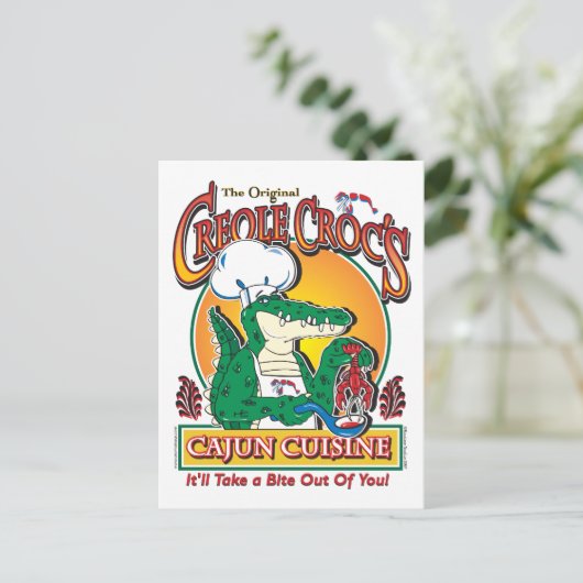 CARTE POSTALE CRÉOLE-CROC (Debout devant)