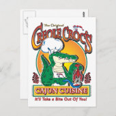CARTE POSTALE CRÉOLE-CROC (Devant / Derrière)