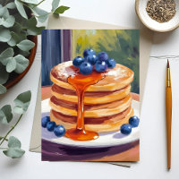 Crêpes aux myrtilles | Peinture à l'huile