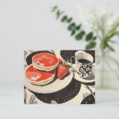 Carte Postale Crêpes et café (Debout devant)