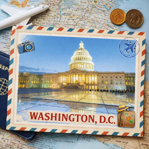Carte Postale Crépuscule au Capitole – Washington, D.C.