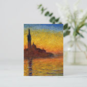Carte Postale Crépuscule de Claude Monet //Venise (Debout devant)