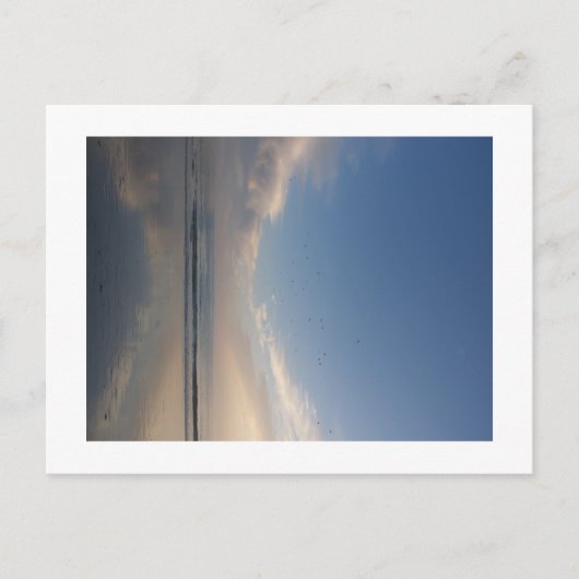 carte postale crépuscule océan (Devant)