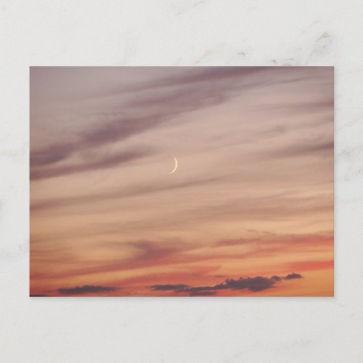 Carte Postale Crescent Moon à Dusk (Devant)