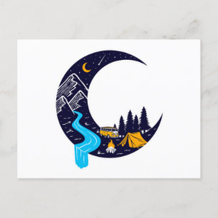 Carte Postale Crescent Moon Adventure Camping