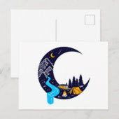 Carte Postale Crescent Moon Adventure Camping (Devant / Derrière)