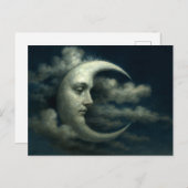 Carte Postale Crescent Moon Face (Devant / Derrière)