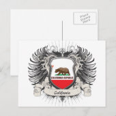 Carte Postale Crest de Californie (Devant / Derrière)
