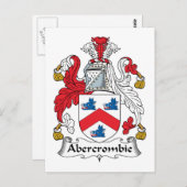 Carte Postale Crest de famille Abercrombie (Devant / Derrière)