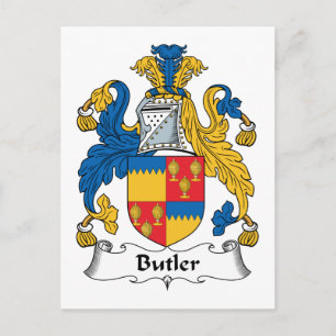 Carte Postale Crest de famille Butler