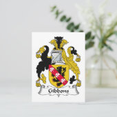 Carte Postale Crest de famille Gibbons (Debout devant)