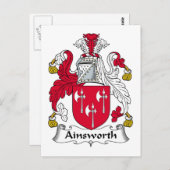 Carte Postale Crest de la famille Ainsworth (Devant / Derrière)