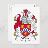 Carte Postale Crest de la famille blanche (Devant / Derrière)