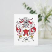 Carte Postale Crest de la famille Cota (Debout devant)