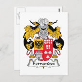 Carte Postale Crest de la famille Fernandes (Devant / Derrière)