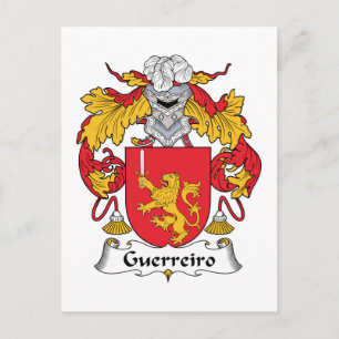 Carte Postale Crest de la famille Guerreiro