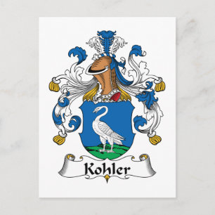 Carte Postale Crest de la famille Kohler
