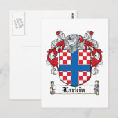 Carte Postale Crest de la famille Larkin (Devant / Derrière)