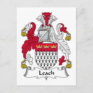 Carte Postale Crest de la famille Leach