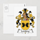Carte Postale Crest de la famille Lemberg (Devant / Derrière)