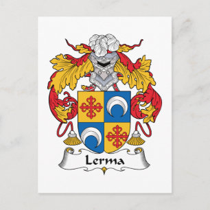 Carte Postale Crest de la famille Lerma