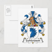 Carte Postale Crest de la famille Lichtenstein (Devant / Derrière)