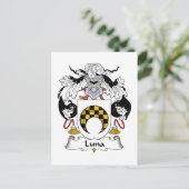 Carte Postale Crest de la famille Luna (Debout devant)