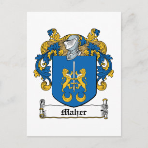 Carte Postale Crest de la famille Maher