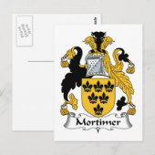 Carte Postale Crest de la famille Mortimer (Devant / Derrière)