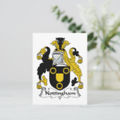 Carte Postale Crest de la famille Nottingham (Debout devant)