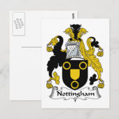 Carte Postale Crest de la famille Nottingham (Devant / Derrière)