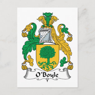 Carte Postale Crest de la famille O'Boyle
