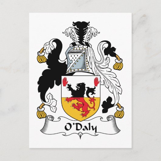 Carte Postale Crest de la famille O'Daly (Devant)