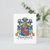 Carte Postale Crest de la famille Saint-Pierre (Debout devant)