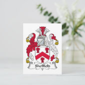 Carte Postale Crest de la famille Sheffield (Debout devant)