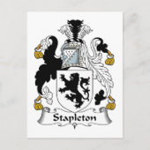 Carte Postale Crest de la famille Stapleton (Devant)