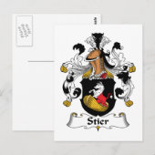 Carte Postale Crest de la famille Stier (Devant / Derrière)